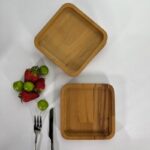 بشقاب چوب مربع  80026 کوچک