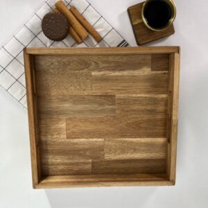 سینی چوب مربع