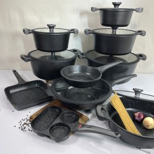 سرویس قابلمه رادنبرگ 17 پارچه مشکی