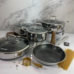 سرویس قابلمه استیل یوسیسی لایف لیزری 9 پارچه